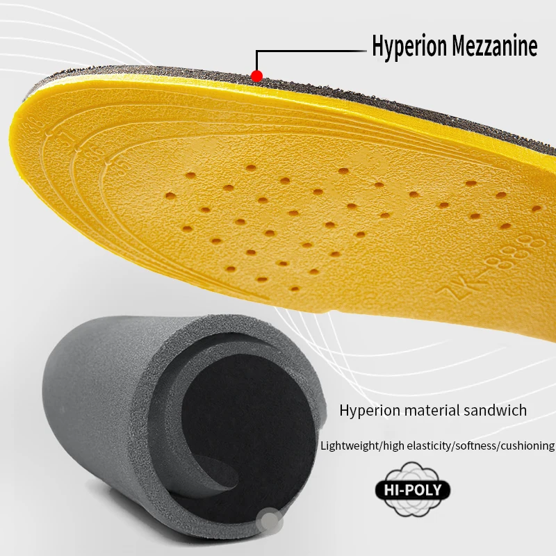 Memory Foam Invisiable Height Increase Insoles for Men Women Cropable Size Breathable Orthopedic Insoles Shock Absorption Pads