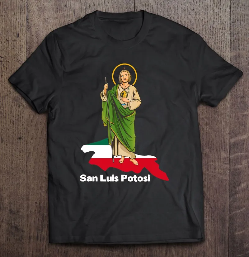

Футболка для мужчин и женщин, San Judas Tadeo с Сан Луисом потосом Mxico, с коротким рукавом