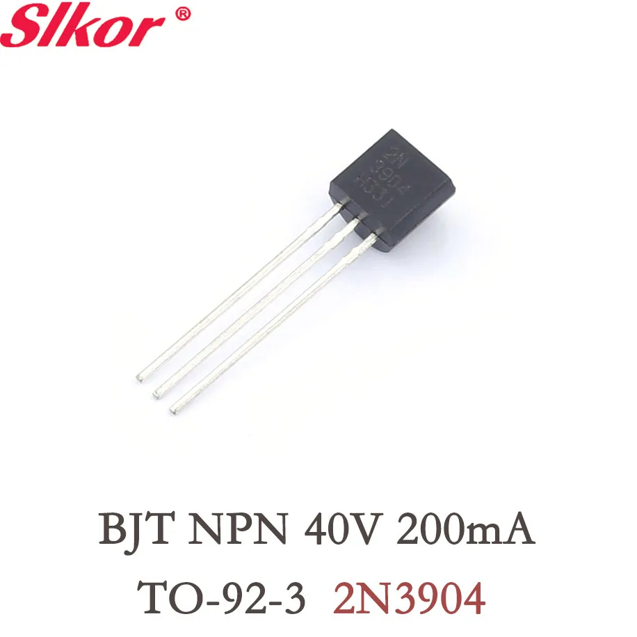 

10PCS Original 2N3904 BJT NPN 40V 200mA 625mW TO-92-3 Bipolar Junction Transistor To92 Kit