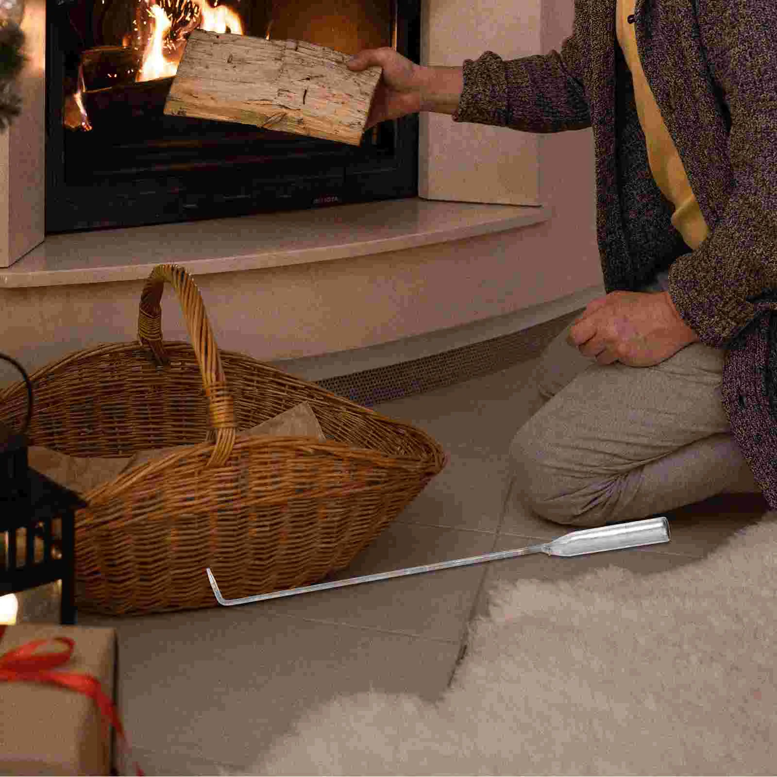 Угольный крючок для костра многофункциональные щипцы камина инструменты