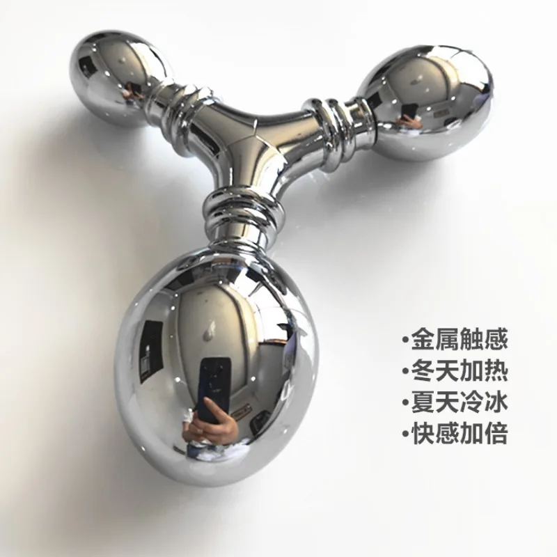 Съемная анальная пробка с тремя шариками женский фаллоимитатор для точки G из