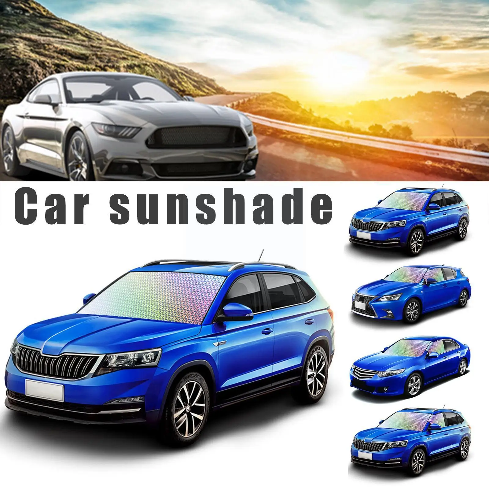 

Uv Car Window Shade Covers Exterior Curtain Side Shade Foil Shades Window Aluminum Windshield H2e9