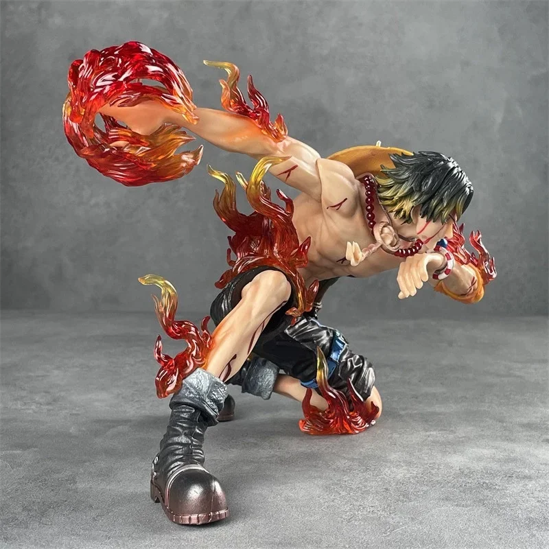 Фото Коллекционная фигурка Портгаса Д. Эйса из One Piece, серия PT Yandi Fire Fist, 17,5 см, ПВХ, настольное украшение, аниме-подарок №2