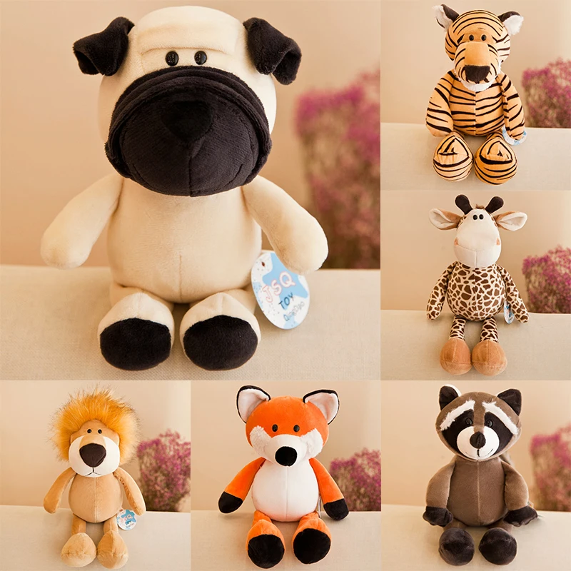 Лесное животное кукла плюшевая игрушка подушка слон обезьяна тигр Лев детский