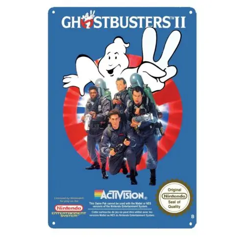 1b busters Ghostbusters 2 Nes Ретро видеоигры металлический плакат жестяная вывеска 20*30 см