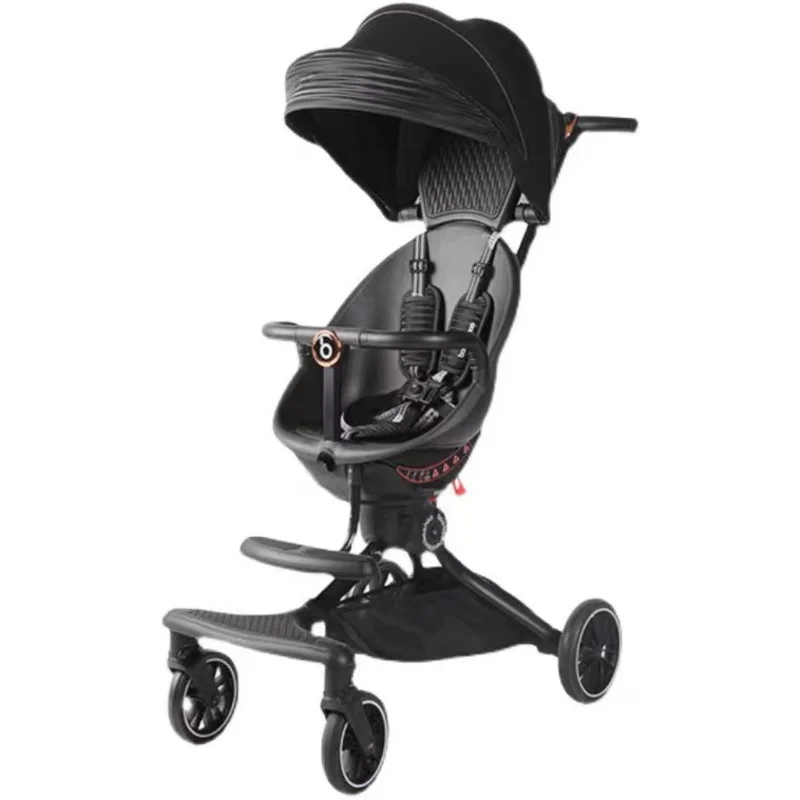Recumbent Light Folding Stroller Shock-absorbing High-view Baby Stroller Reversible Stroller Lightweight Stroller Car For Babies enlarge