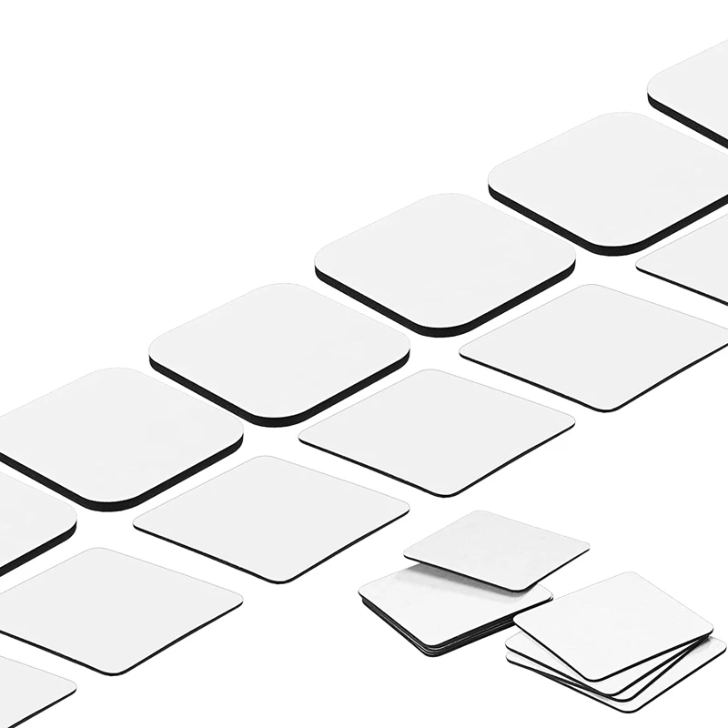 

Sublimation Blank Refrigerator Magnets for Kitchen Office Decorative Square Fridge Magnet Popular Home Wall Decor 16Pcs