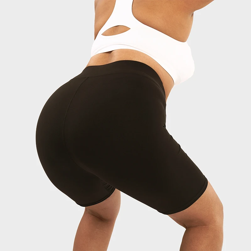 LUOYIYANG Plus Size Women's Shorts Push Up Gym Booty Lifting Sports Fitness Woman 2023 Black Knit Yoga Clothing L-4XL