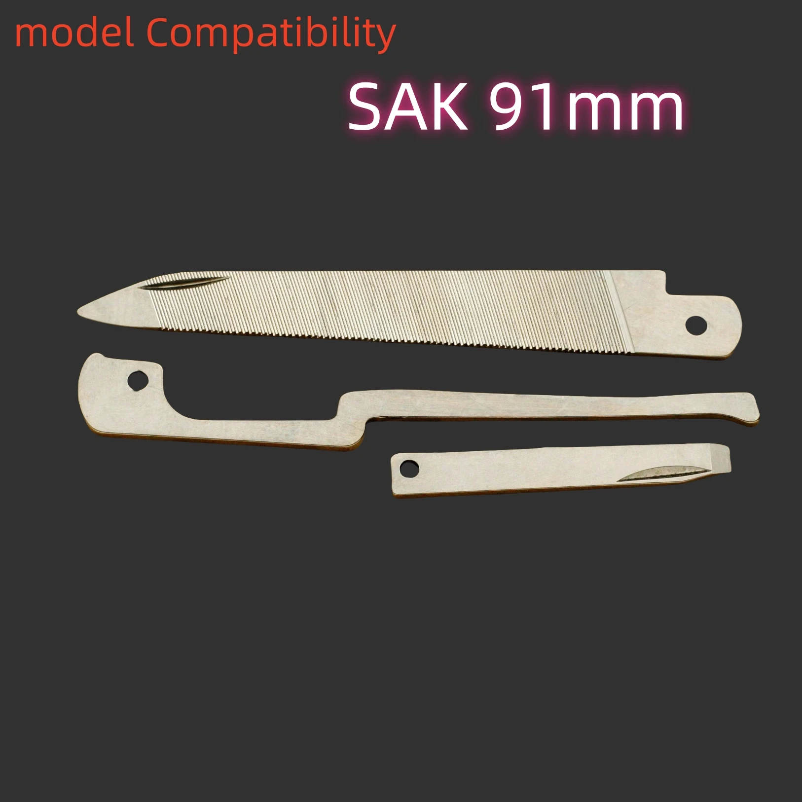 

1 комплект, сменный оригинальный металлический напильник, долото и пружина для швейцарского армейского ножа Victorinox 91 мм, аксессуары Swiss Champ Ranger