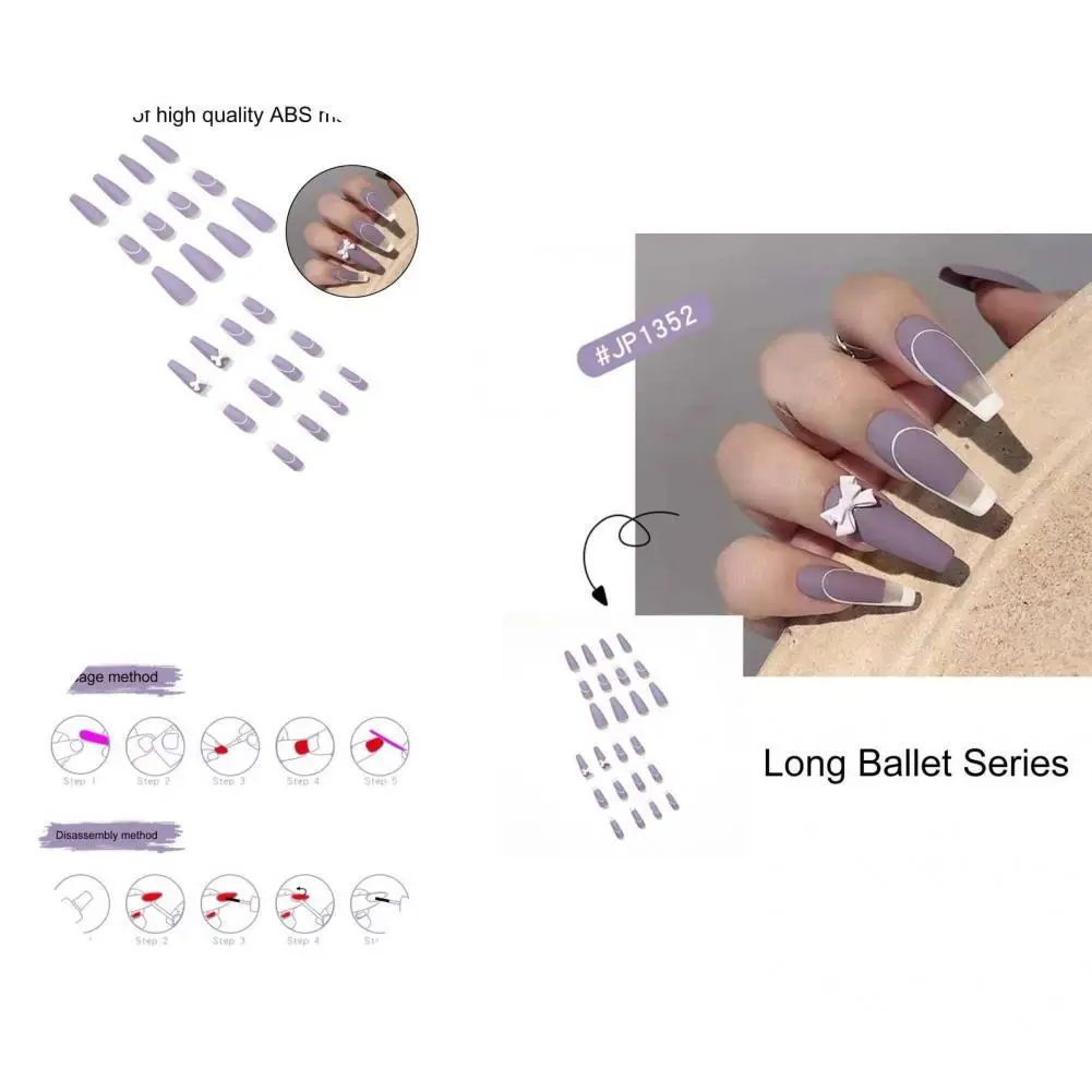 

Full Cover Polishing-Free Chic Style Artificial Nail Tips Nail Accessories
