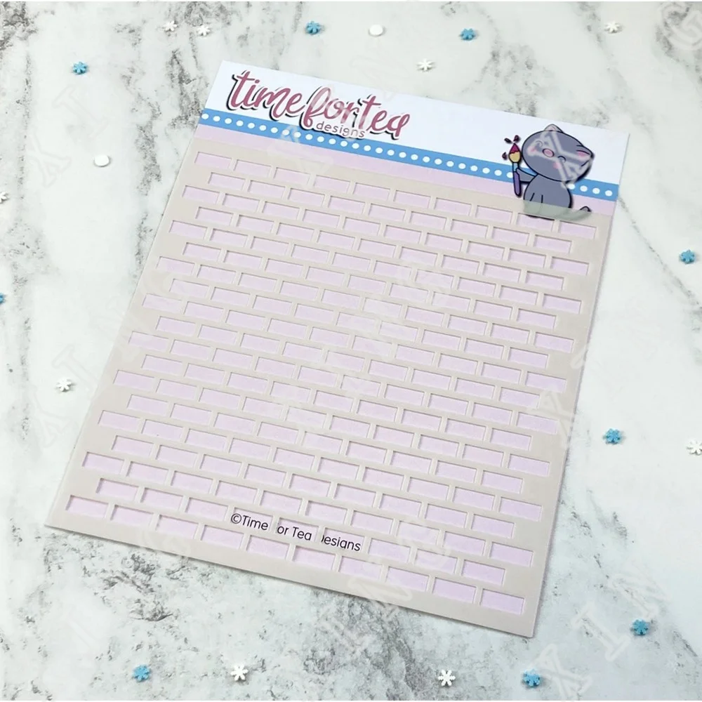 

Tiled Wall Layering Stencils Painting Diy New Scrapbook Coloring Embossing Paper Card Album Craft Decorative Template 2022