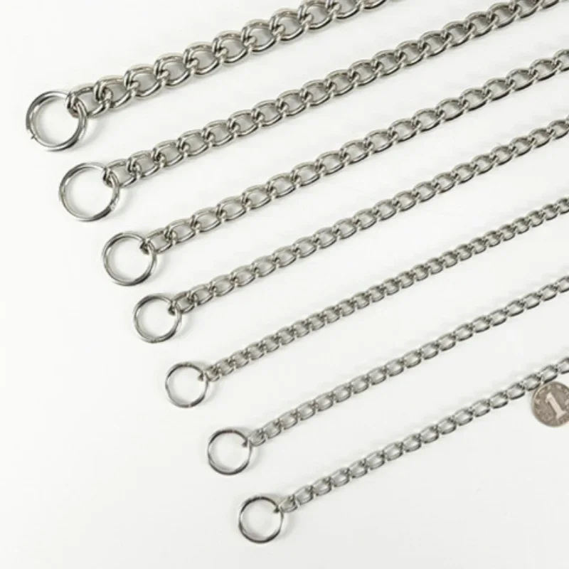 Металлический ошейник с цепью