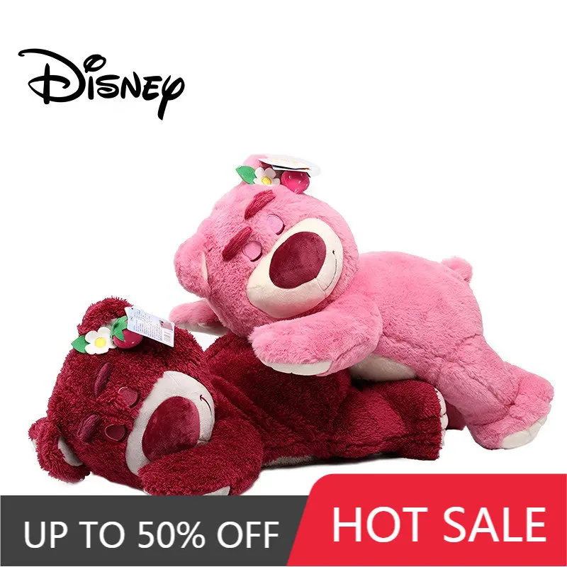 

Плюшевые куклы из мультфильма Disney, подлинный плюшевый медведь-клубника Puzi, милая Спящая красавица, клубничный медведь, одеяло с кондиционер...