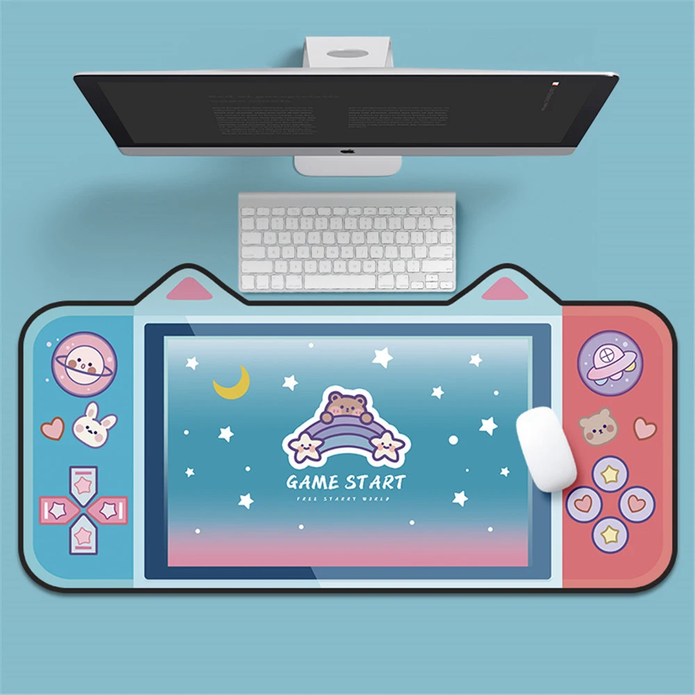 

Милый мультяшный очень большой коврик для мыши, игровой коврик для мыши, нескользящий утолщенный офисный большой коврик для мыши с компьюте...