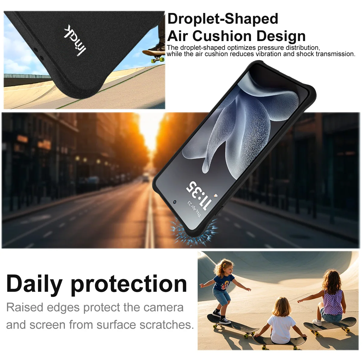 Фото Мягкий чехол для Moto Edge 70 X70 Air 5G, прозрачный, из ТПУ, противоударный, с приподнятыми краями, CA0002 №3