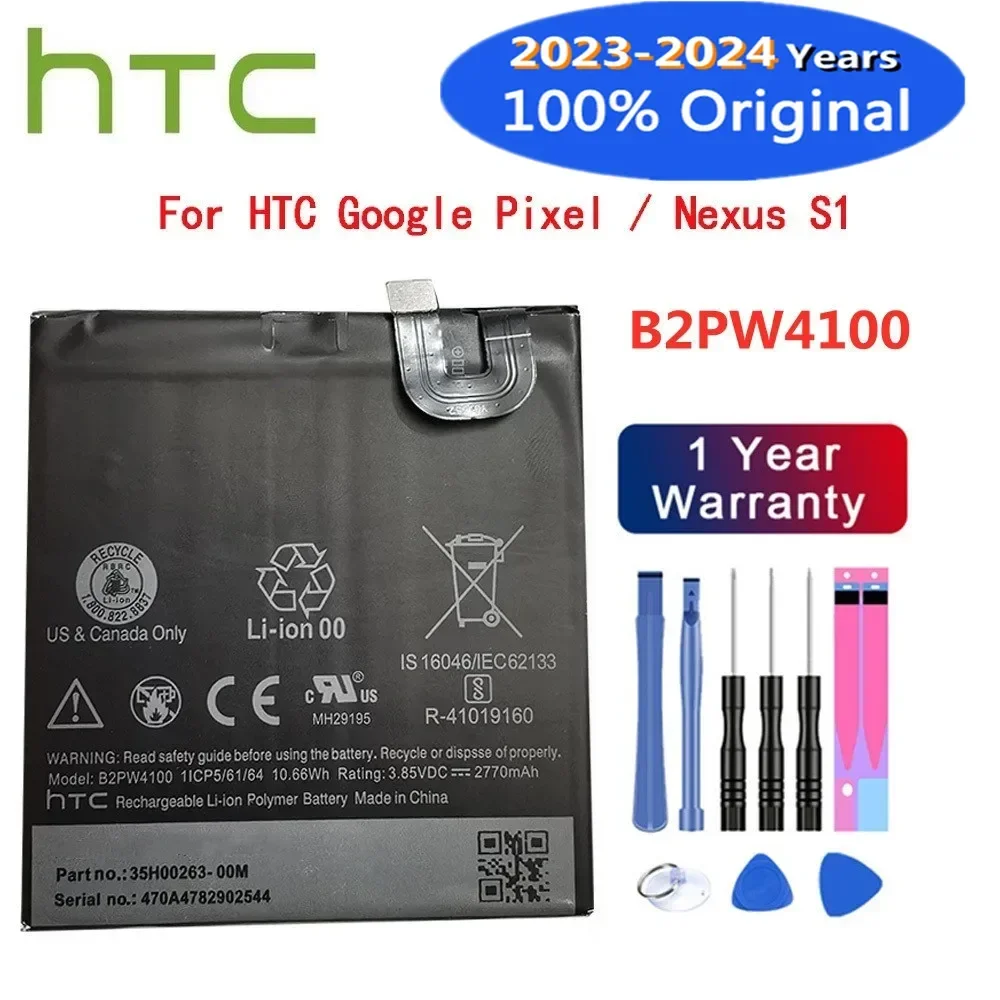 Новый высококачественный оригинальный аккумулятор B2PW4100 для HTC Google Pixel/Nexus S1 2770 мАч