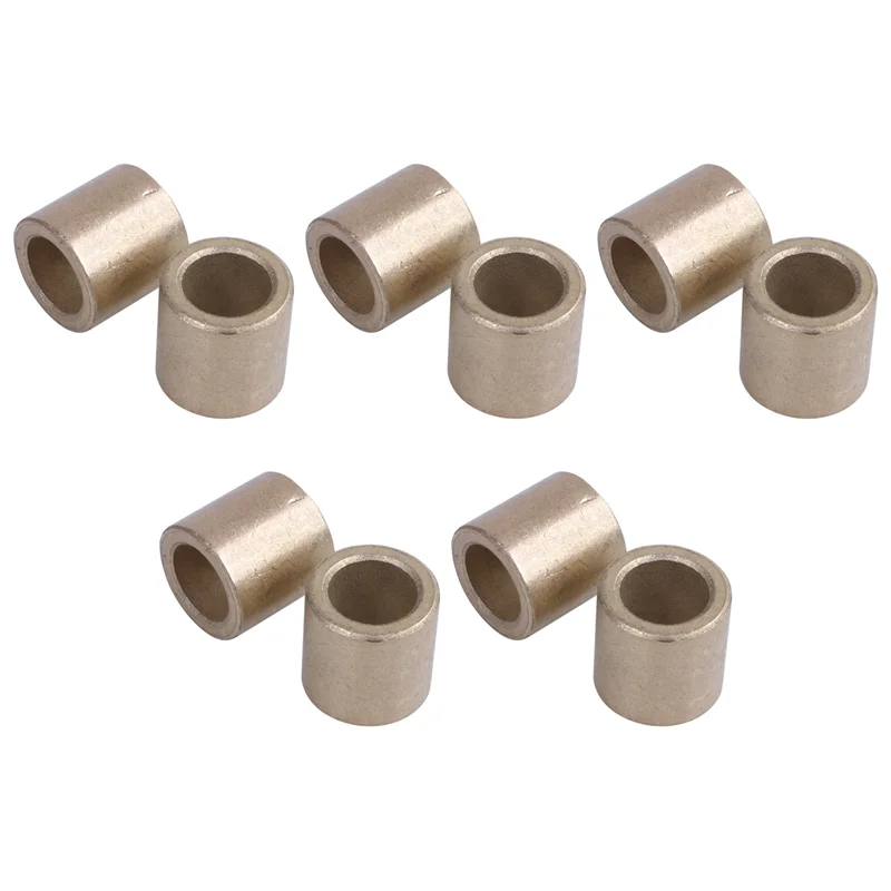 

10 Pieces of Oil-Immersed Sintered Bronze Bushing Bearing Sleeve 8X12X12mm