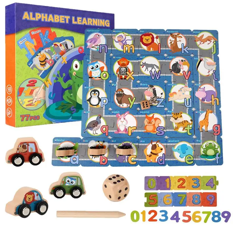 

ABC 123 Wooden Puzzles Alphabet Puzzle And Number Puzzle Wooden Alphabet Number Shape Puzzle ABC Learning Toys For Toddlers Kids