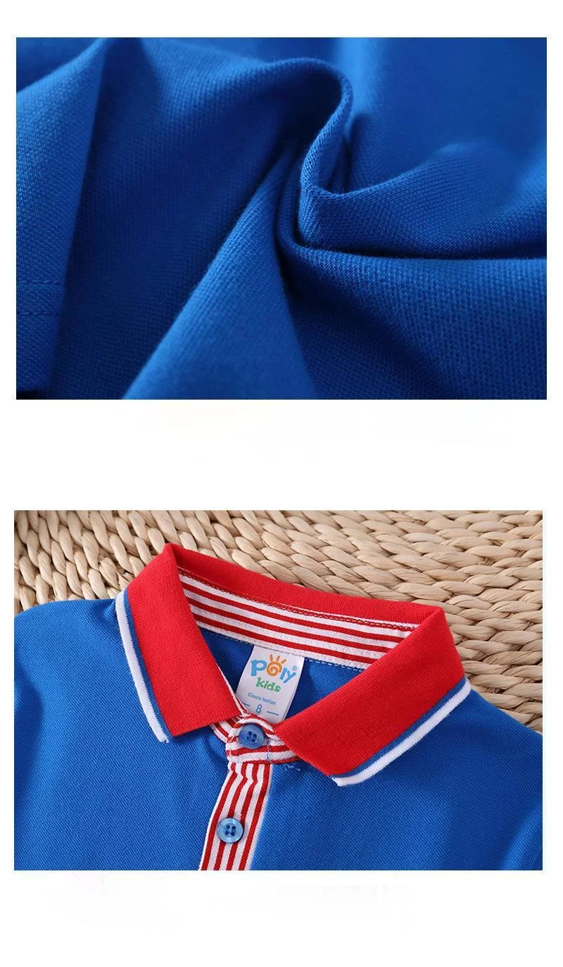 2-8 Years Kids Polo Shirt Lapel Collar Boy Shirts Children Clothes Wear Stripe Style Baby Boys Sports Tops for Teens enlarge