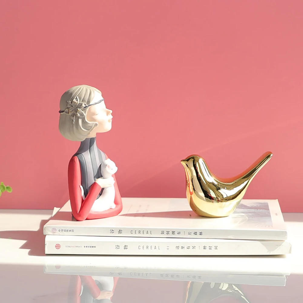 

Nordic Simple Modern Bird Figurine 4 Sizes Animal Ceramic Statue Home Decorations Living Room Table Decoration Room Accessories