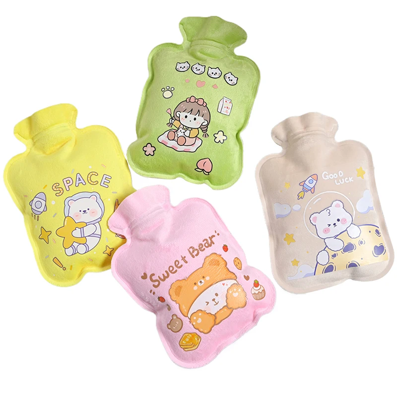 Грелки для живота резиновая сумка бутылки с горячей водой милый мультяшный