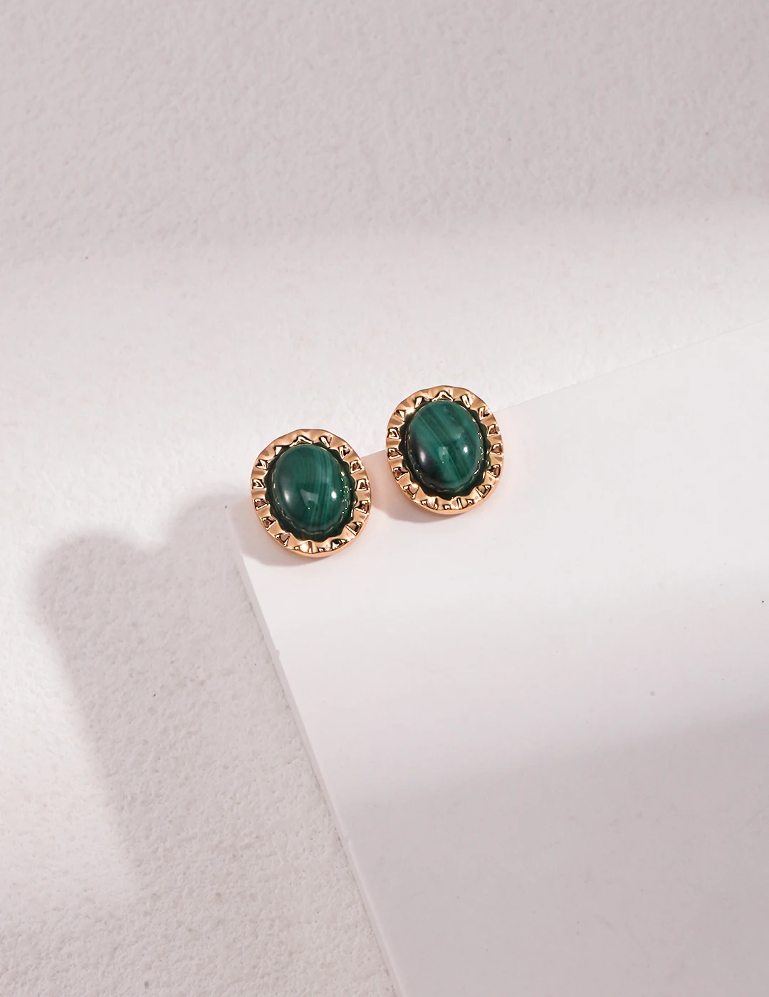 

Women's Sterling Silver Malachite Earrings