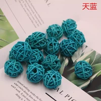 61pc3cm lovely new hot sale rattan ball decorative stakes wind spinners yard planter colorfulstakes indoor and outdoord