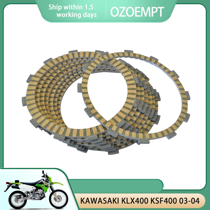 

OZOEMPT Fibrous Clutch plate Apply to KAWASAKI KLX400 KSF400 03-04