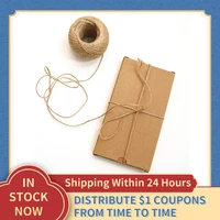 diy string ribbon crafts sewing drop shipping macrame cord jute wedding party decor 50100300meters natural vintage jute rope