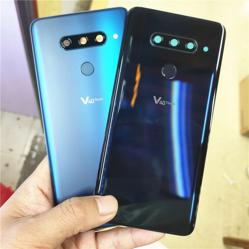 Стеклянный корпус для LG V40 ThinQ V405QA7 V405UA V405TAB V405UA0 задняя крышка батарейного отсека