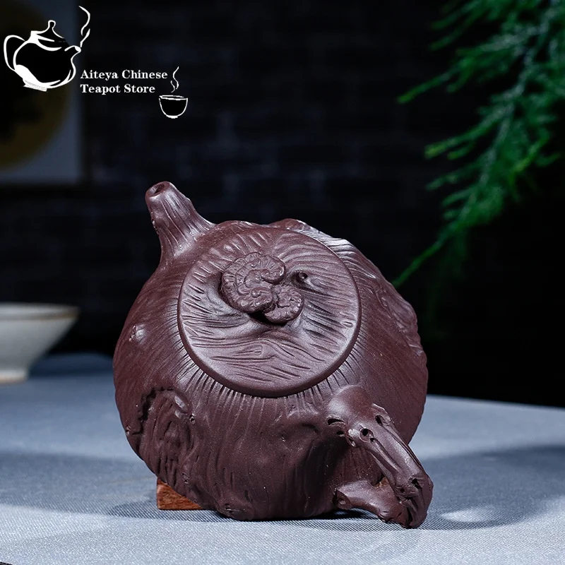 

Chinese teapot Yixing purple clay teapot raw ore purple clay handmade for spring stone scoop pot Kungfu tea set Yixing teapot