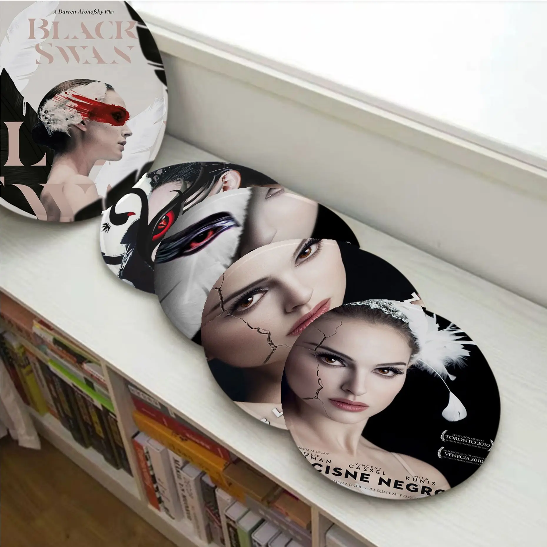 

Black Swan European Fabric Cushion Non-slip Living Room Sofa Decor Students Stool Tatami Office Buttocks Pad