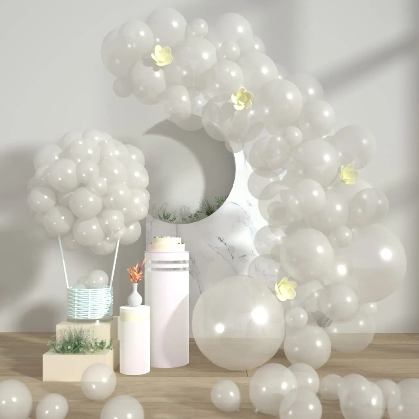 

101 шт., прозрачные латексные аксессуары для детского праздника, дня рождения, Рождества, выпускного, Дня Святого Валентина, свадьбы