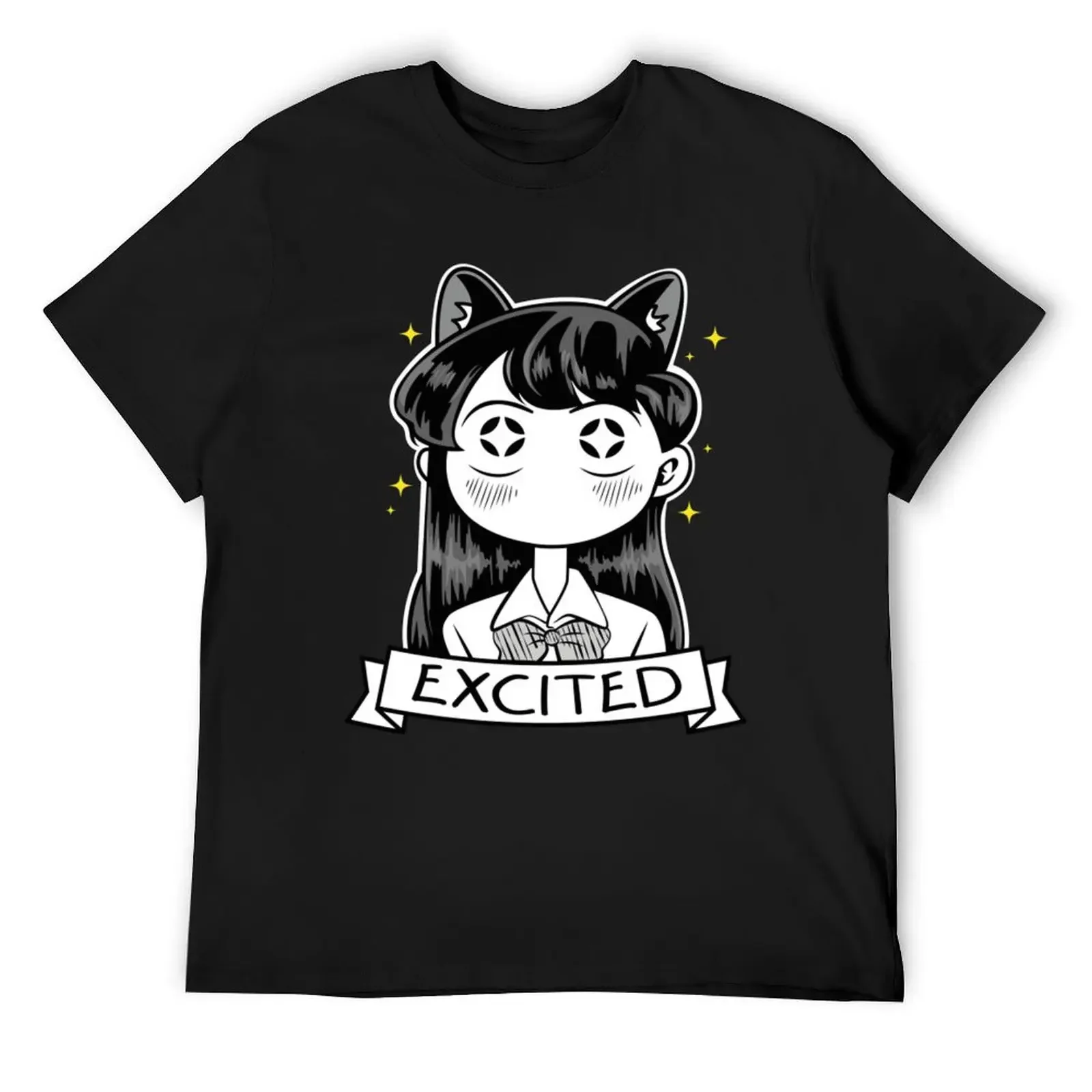 Excited Komi - Can't Communicate San Retro Shouko Футболка больших размеров быстросохнущие рубашки