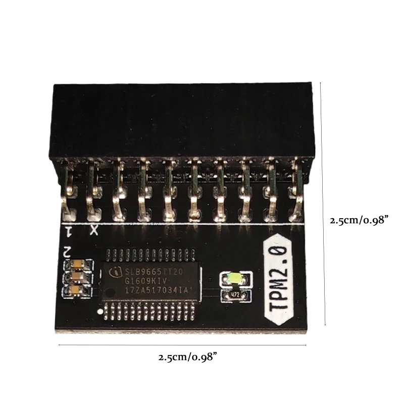

634A tpm 2.0 Encryption Security Module 20-1 pin Remote Card Supports Version 2.0 20 Pin Support Multi-brand Motherboard