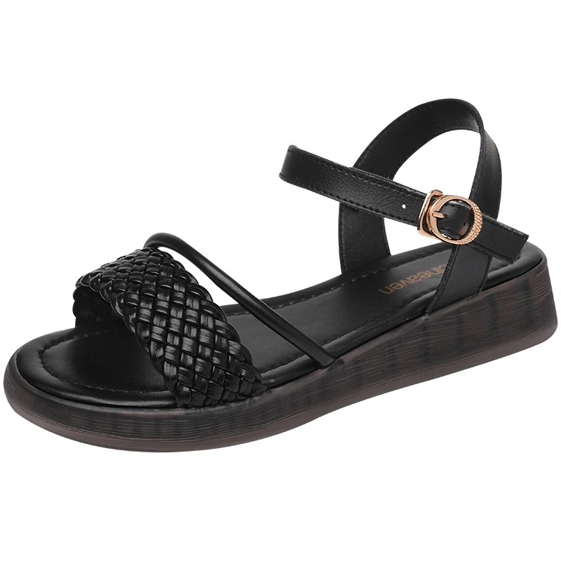 

Summer Women Sandals 2022 New Platform Shoes Concise Fashion Shoes Comfortable Open Toe Shoes Height Increasing Casual Sandals