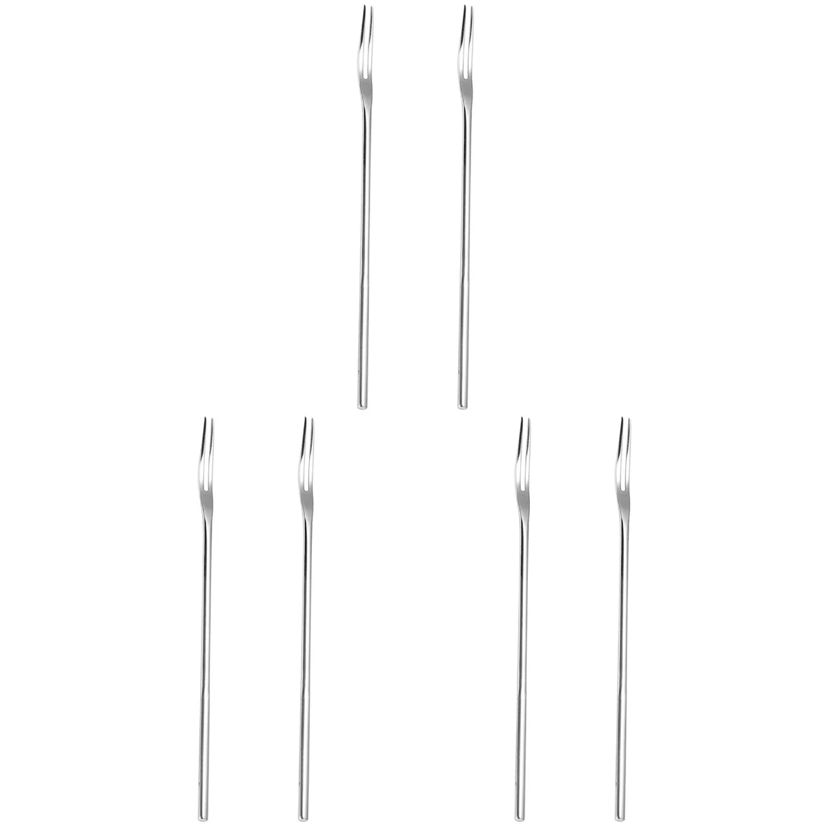 

Forks Fork Appetizer Fruit Cocktail Cutlery Picks Mini Serving Fondue Dessert Tasting Flatware Sliver Cake Pickle Stainless