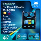 Автомагнитола 2DIN на Android 2017 для Renault Duster 2020-, GPS-навигация, автомобильный стереоприемник, автомобильное радио, аудио для автомобилей NO 2Din IGO