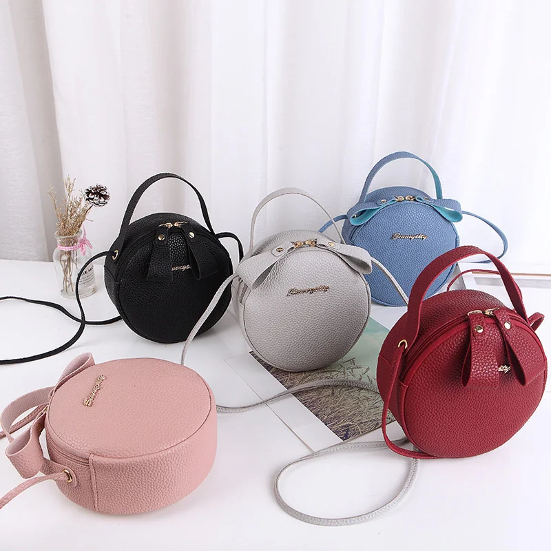 

Fashion Round Handbags High Quality PU Leather Women Crossbody Bags for Women 2023 New Trend Small Fresh Flower Chain Shoulder