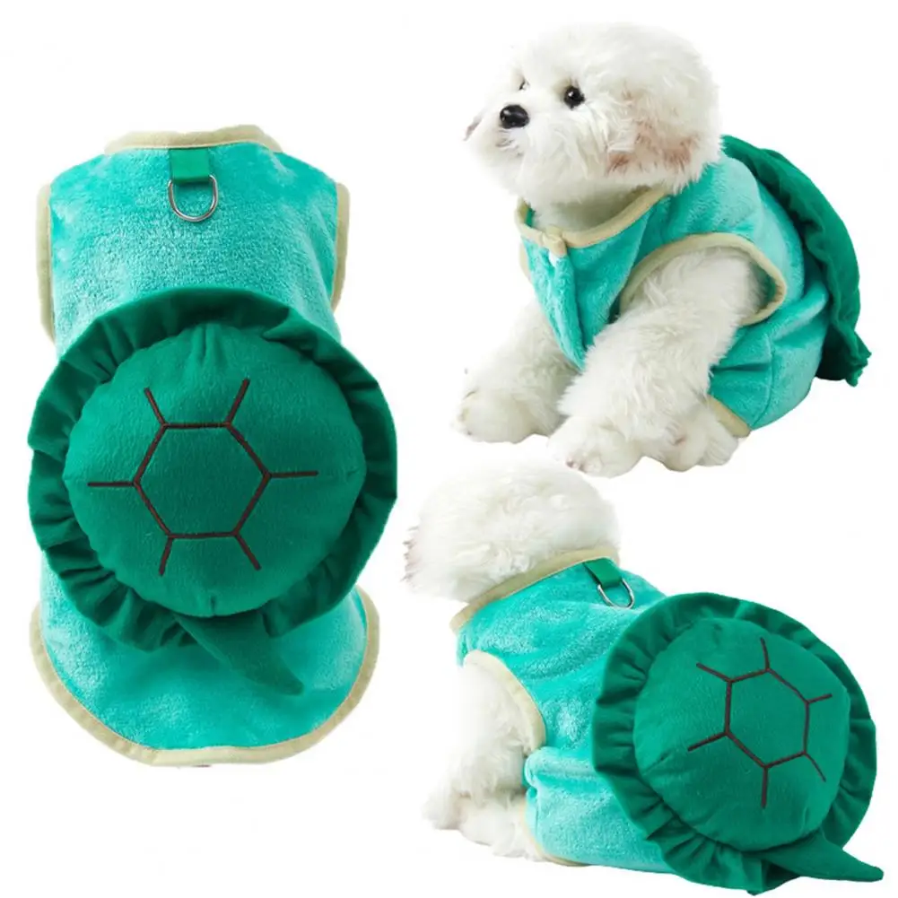 

Dog Pullover Round Neck Soft Comfortable Cartoon Turtles Shape Pet Dog Coat Clothes for Outdoor
