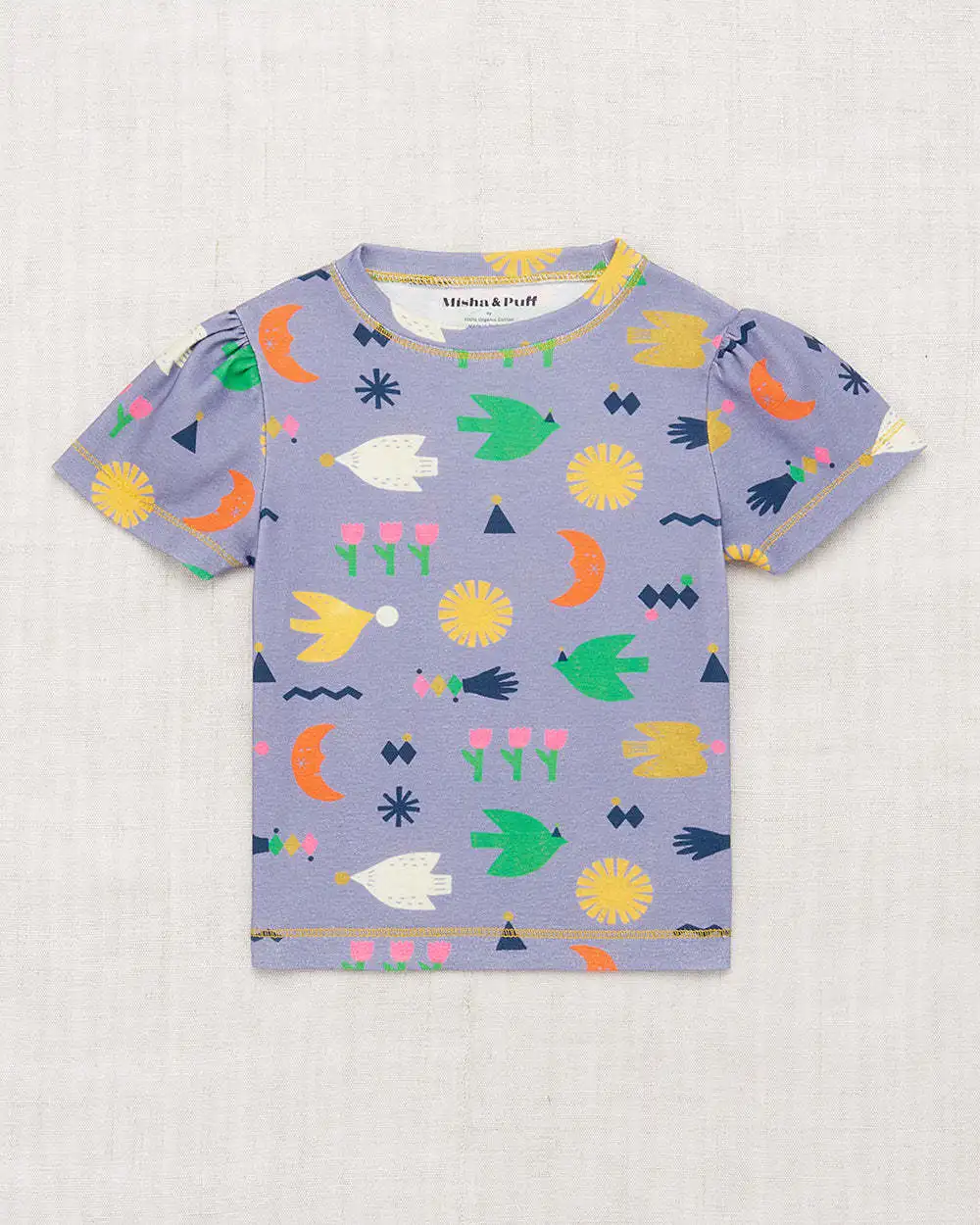 В наличии! Детская футболка новинка 2024 летняя женская в сельском стиле с бантом и