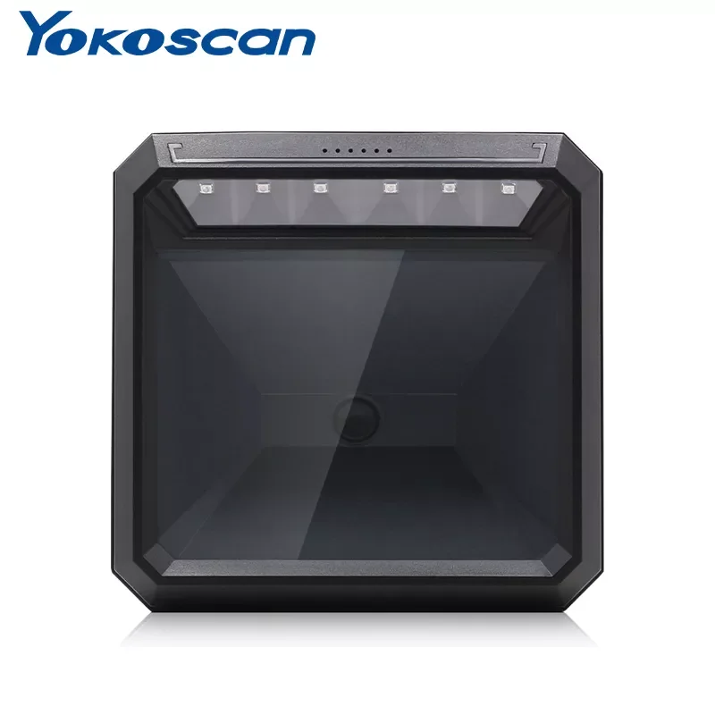 

NEW2023 Handsfree 2D 1D Barcode Scanner QR Omnidirectional Desktop Bar Code Reader Black MP7000