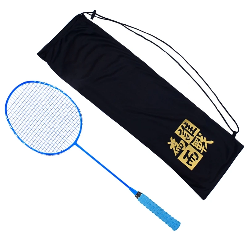 

Black Badminton Racquet Cover Bag Soft Flannel Tennis Racquet Storage Case For Adult Children Racket Ball Travel Holder 24BD
