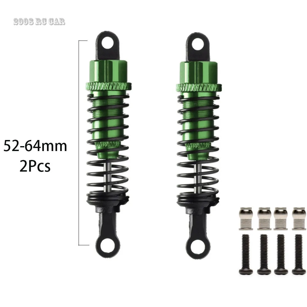 Aluminium Verstelbare63Mm Schokdempers Demper736092Voor RcAuto Fs Racing Elektrische  monster Truck Nieuwe Enron 1:18