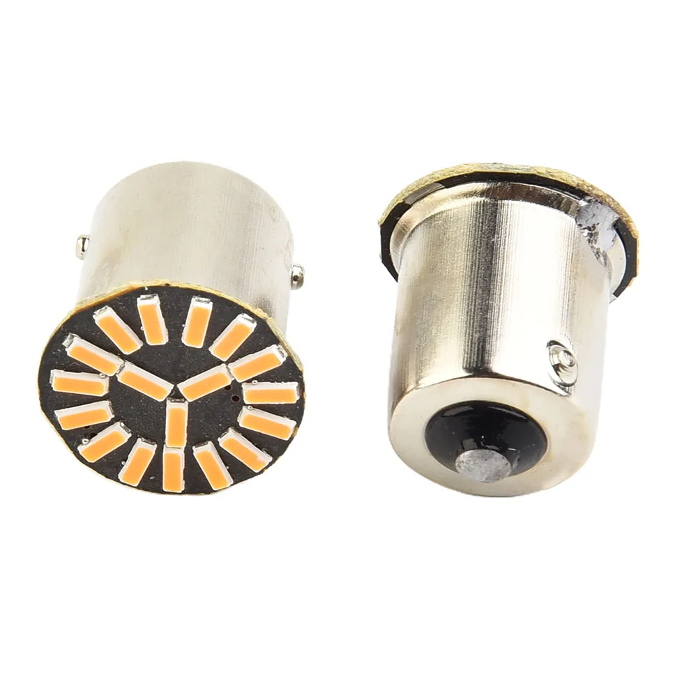 

2PCS Car LED Bulb Turn Signal Light Universal Amber Orange LED Car Rear Turn Signal Light Bulbs Blinker Indicator