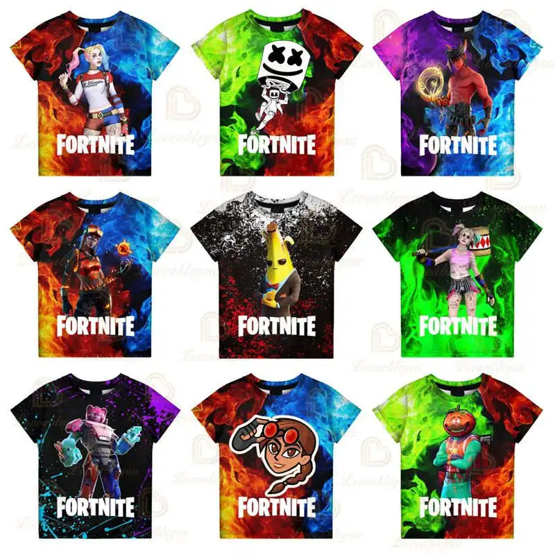 

Baby Clothes Fortnite Shoot Victory Sudaderas Children Kids T-shirt Battle Royale 3d Tees Boys Girls Tops Tshirt