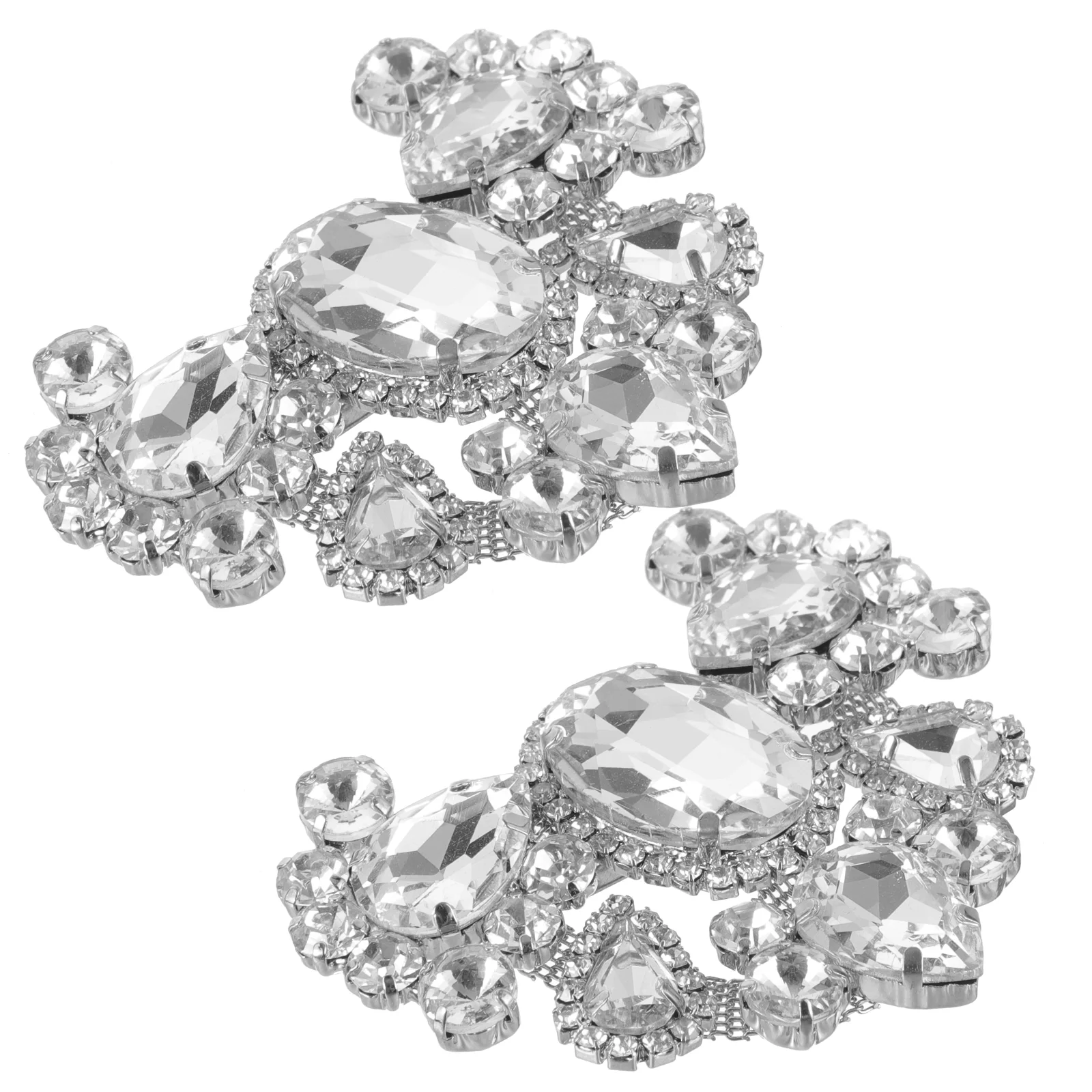 

1 Pair Rhinestone Shoe Clips Butterfly Shoe Decorations Wedding Bride Shoe Clips