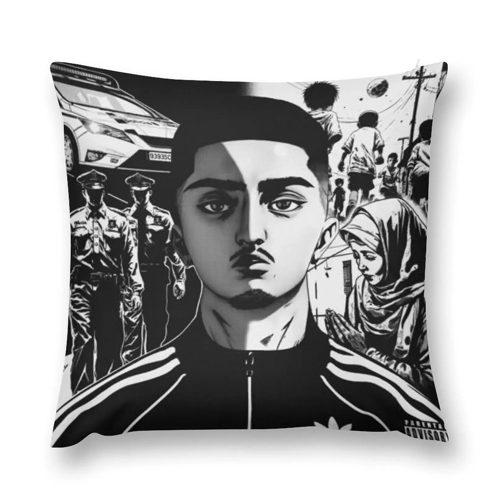 Фиолетовая декоративная подушка MDLR на заказ чехол для фото подушки декоративный