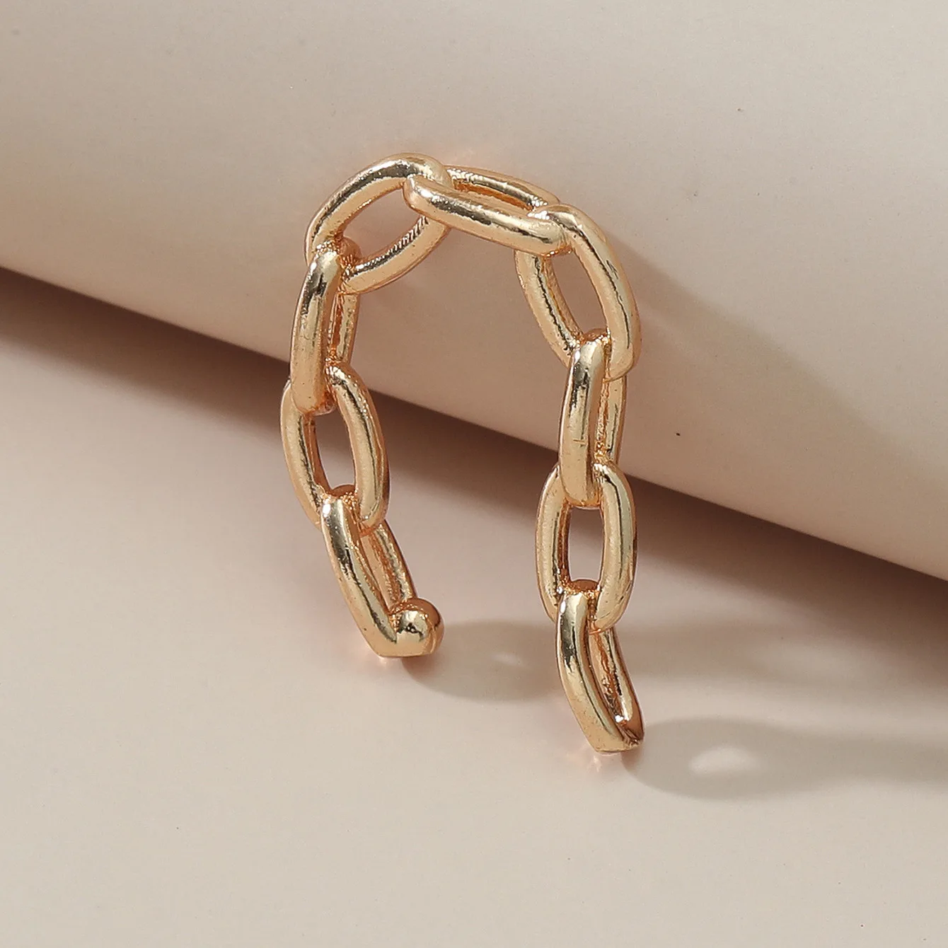 

Creative Chain Shape Ear Clip Earrings For Women Earing Without Hole Jewelry Fake Earrings Single Ear Bone Clip Earings O1518