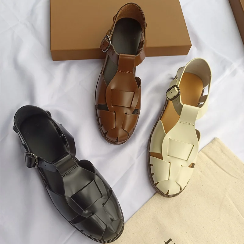 

Сандалии-гладиаторы женские летние из натуральной кожи